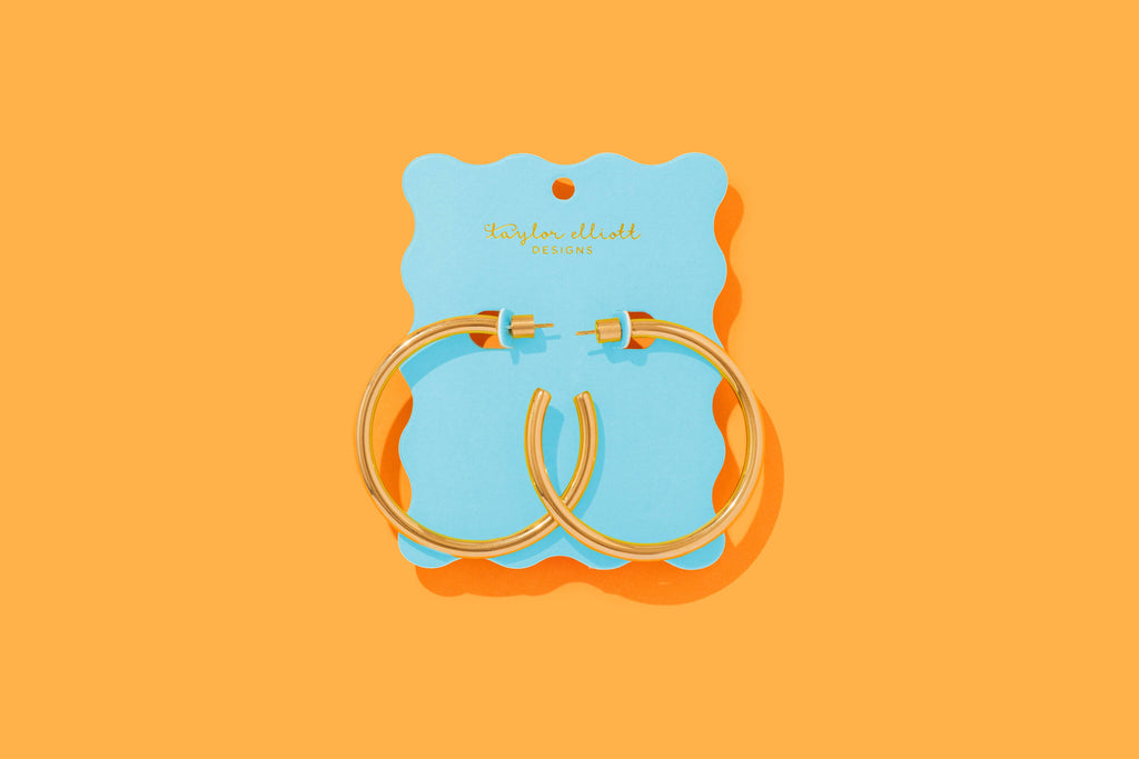 X-Large GoldPlated Hoops