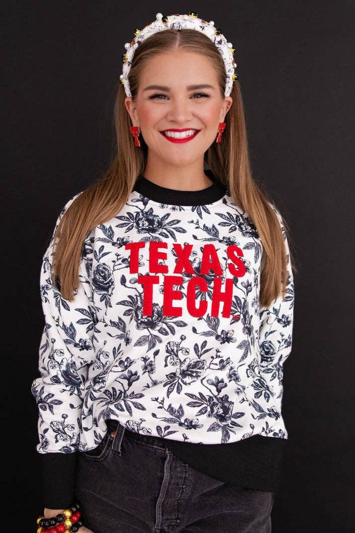 Texas Tech Floral Sweatshirt