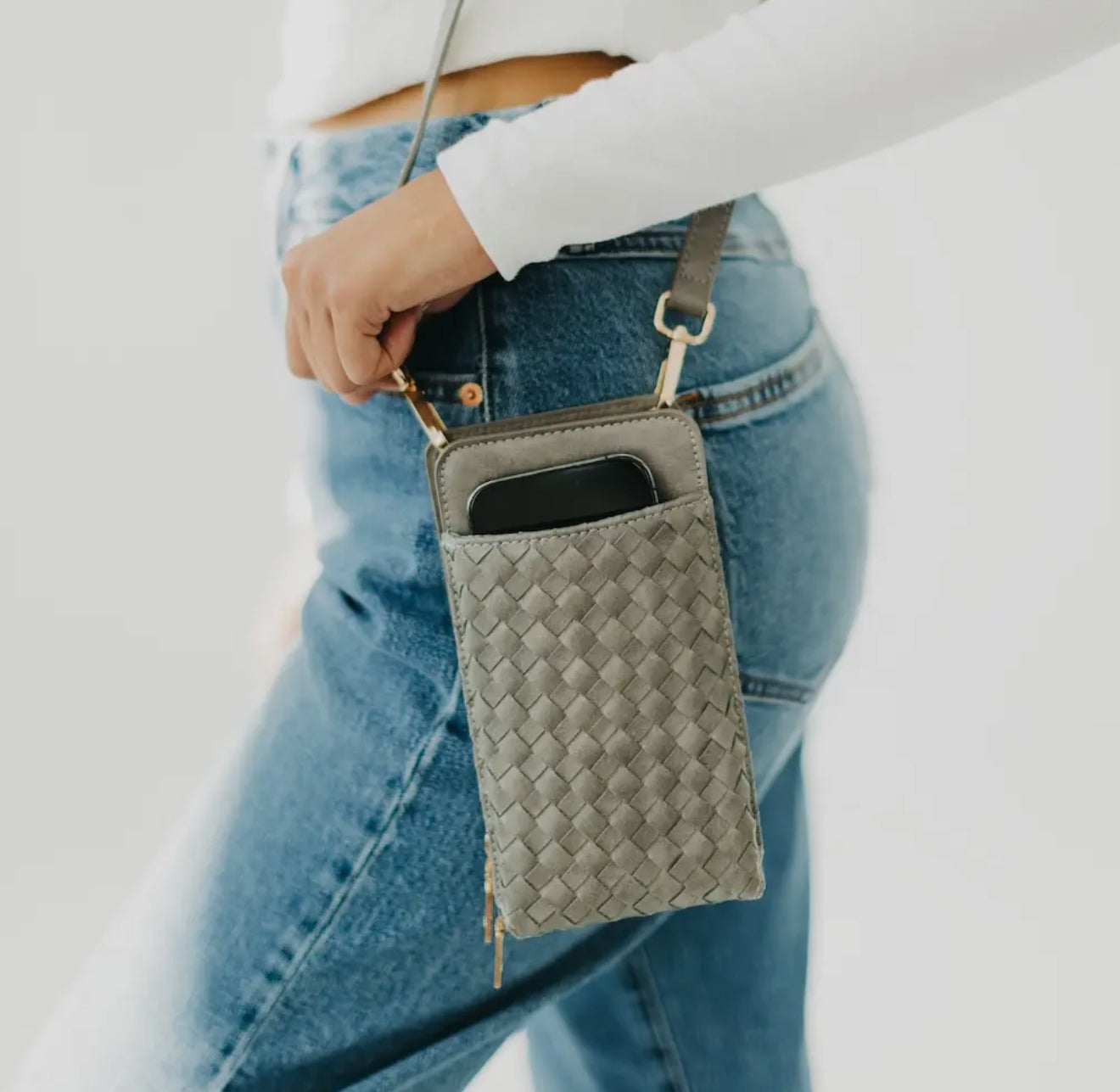 Woven Double Duty Phone Bag