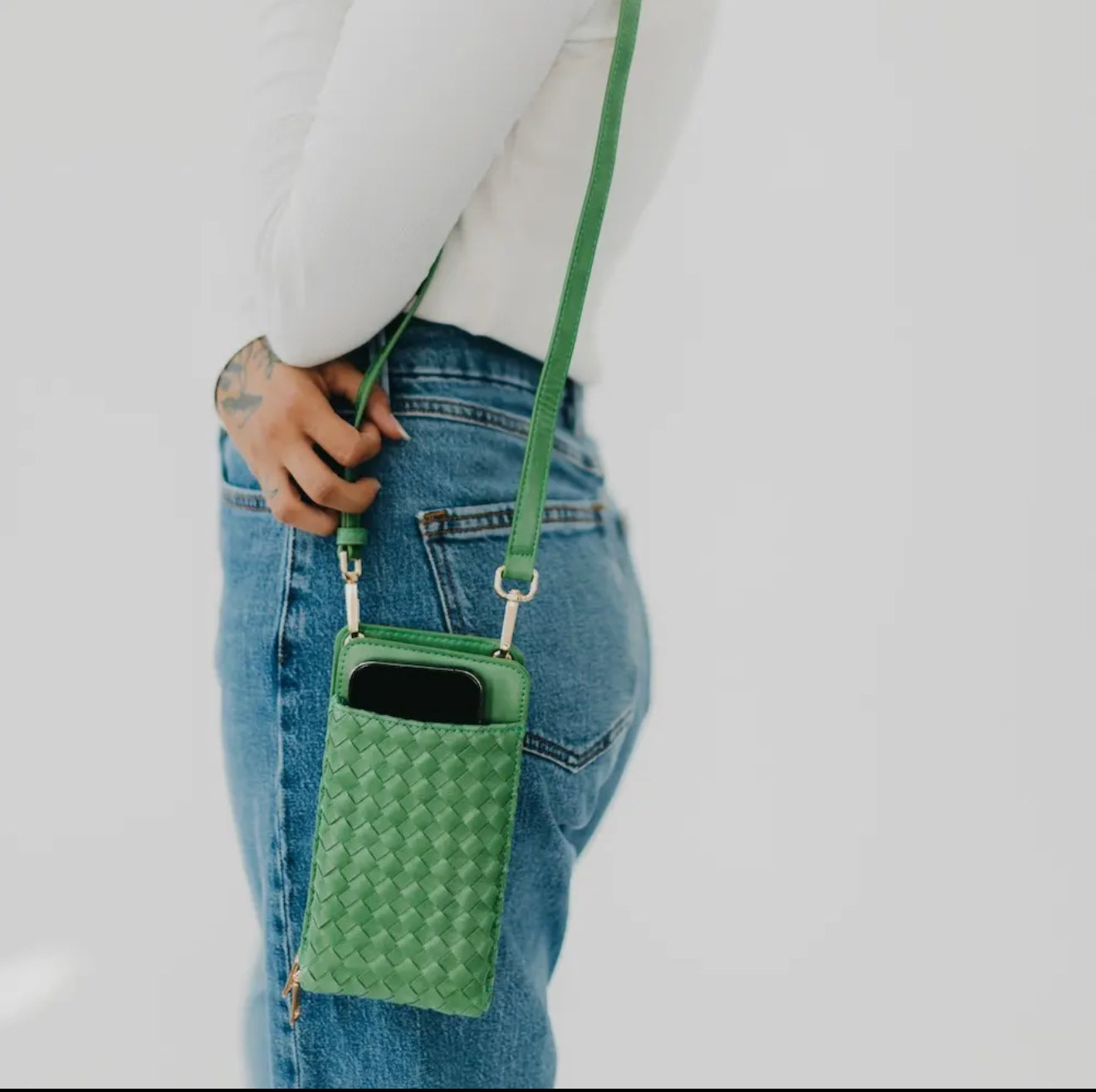 Woven Double Duty Phone Bag