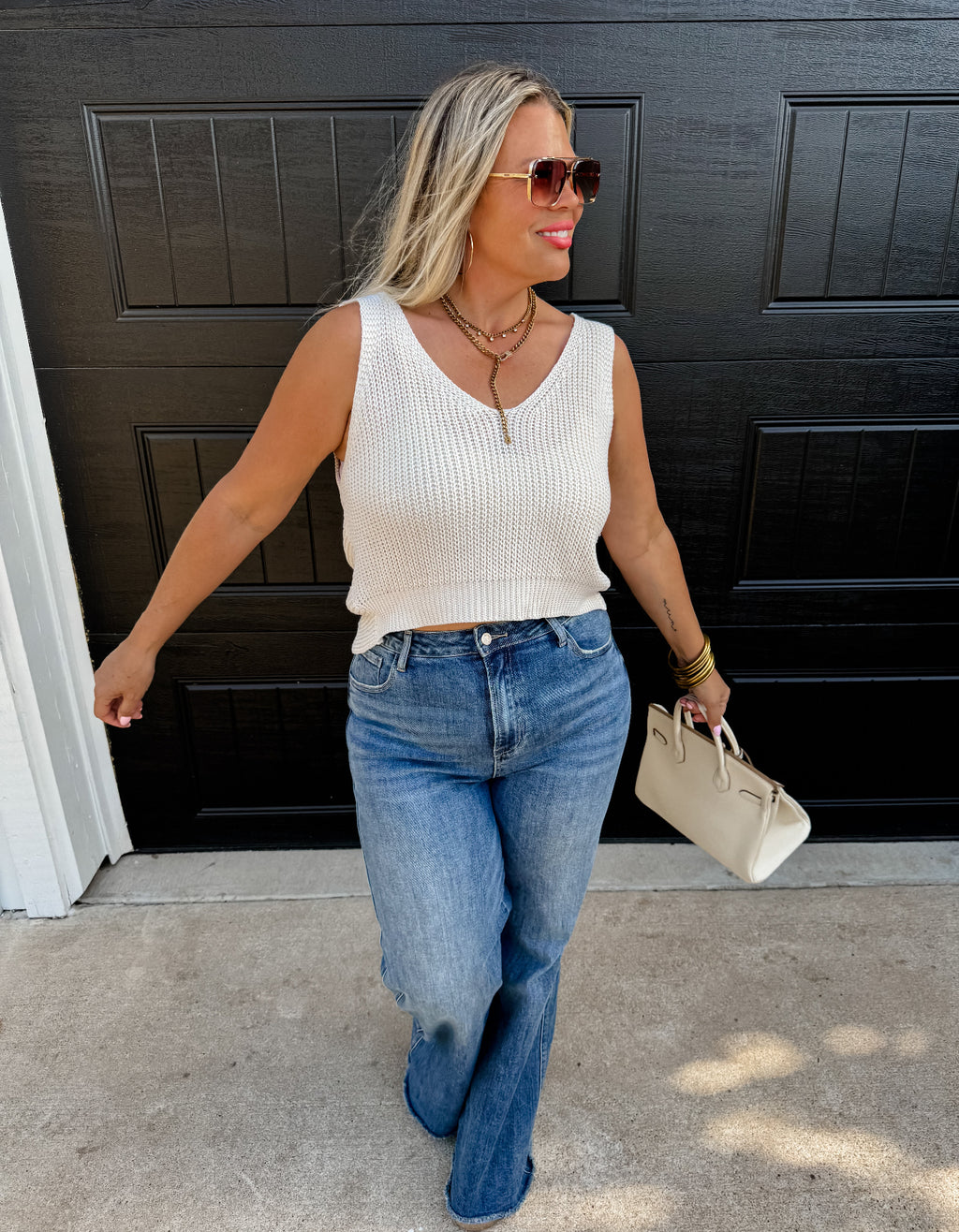 Hamptons twist back tank