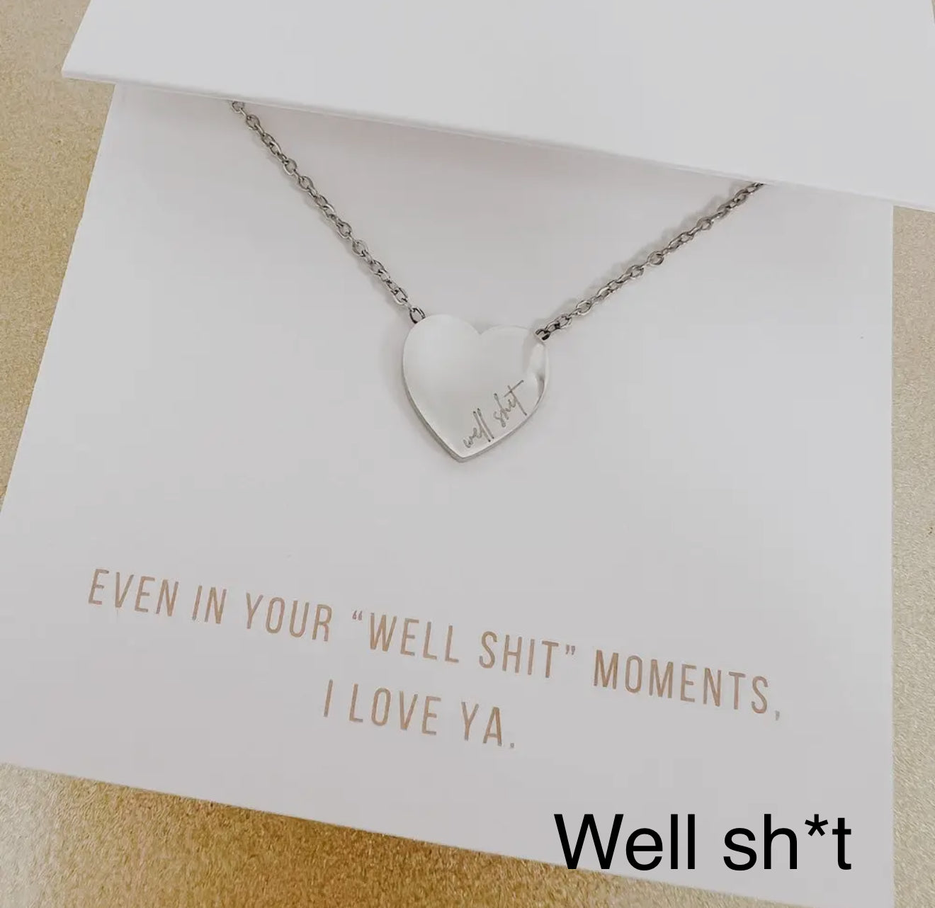 Salty Heart Gift Necklace - Waterproof