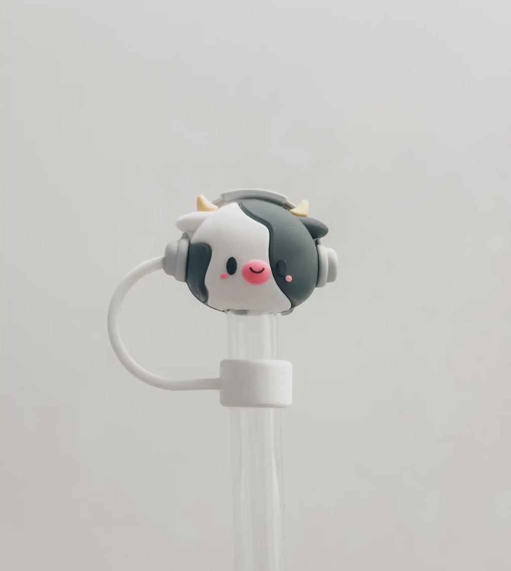 Animal 10mm Straw toppers