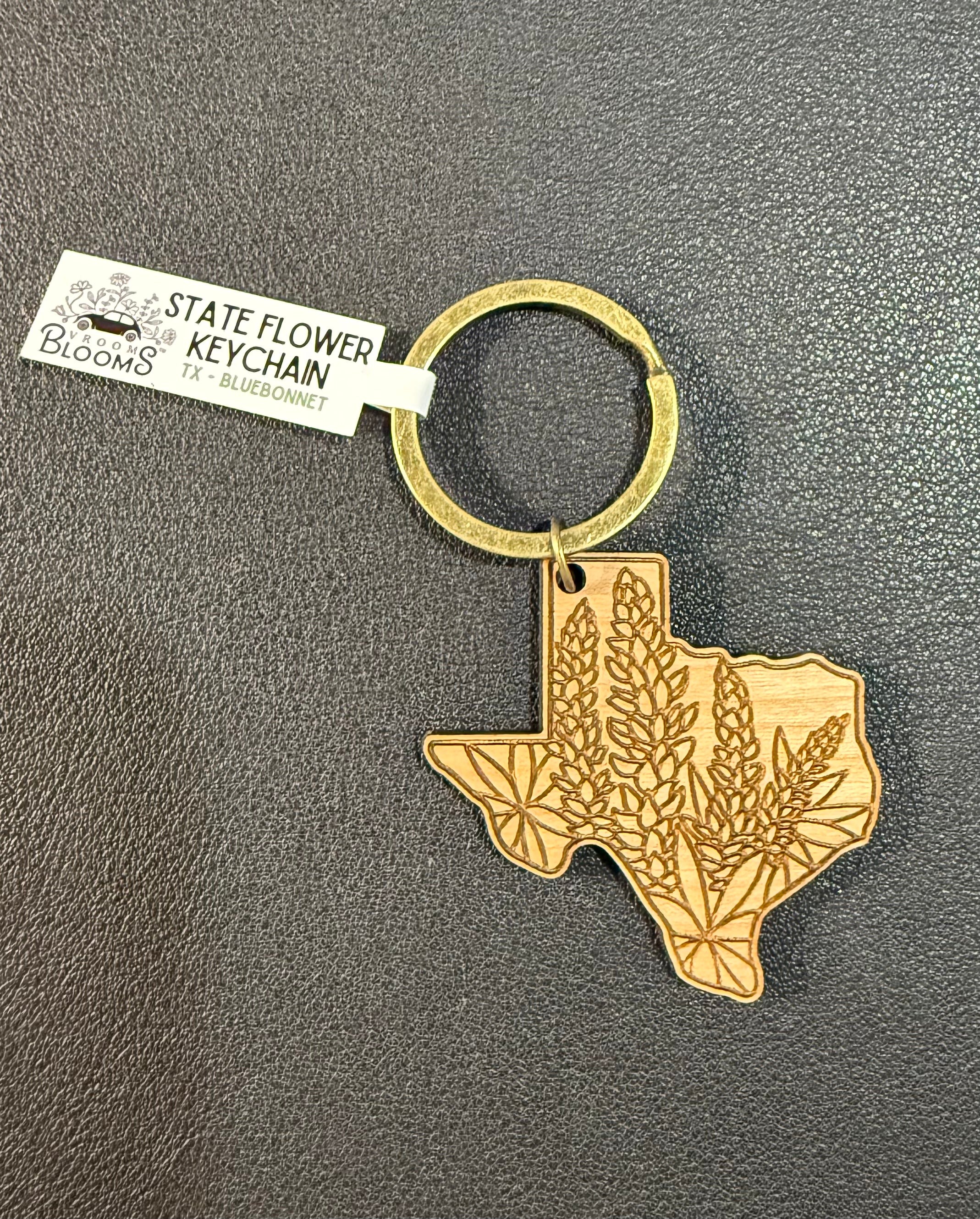 State Flower Keychains