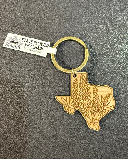 State Flower Keychains