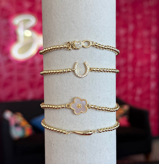 Gold Beaded Bracelets