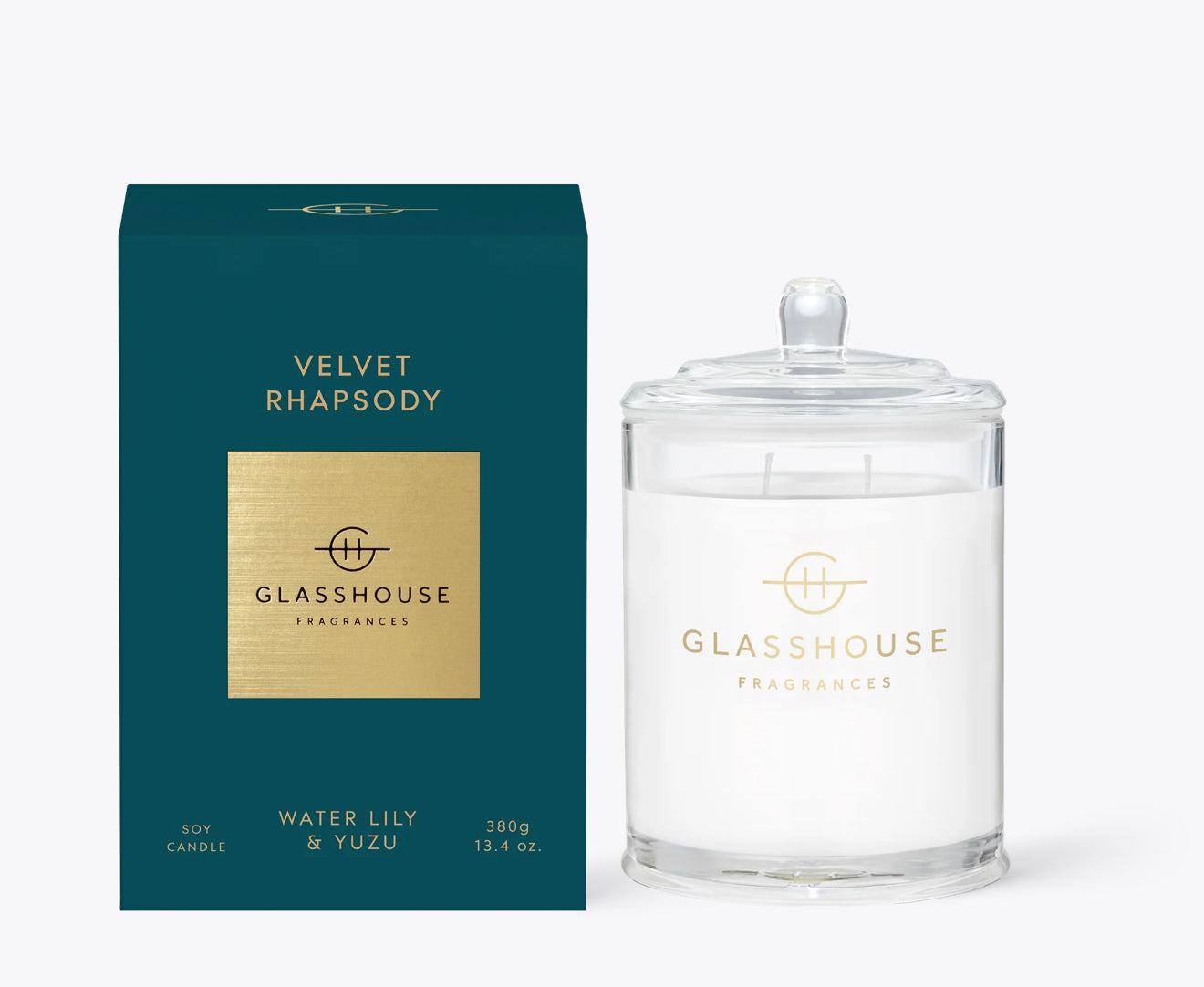 Velvet Rhapsody Glasshouse Candle  13.4 oz
