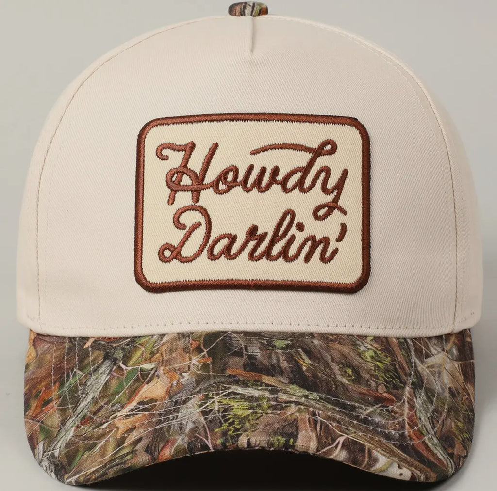 Howdy Darlin' Camo Trucker Hat