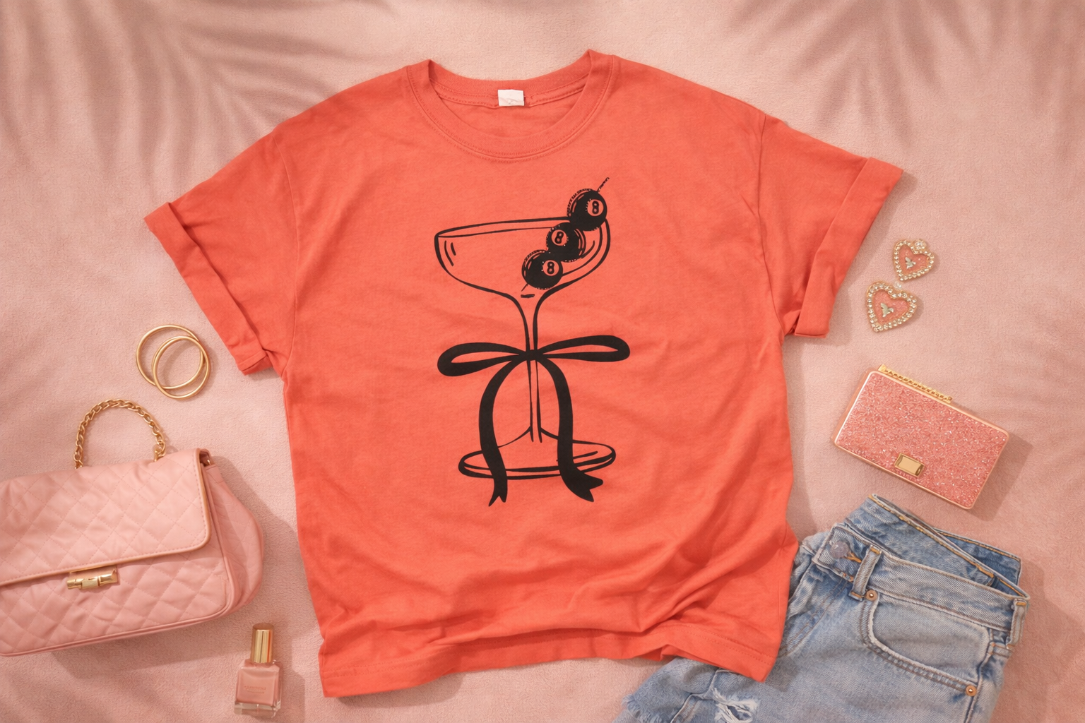 8 Ball Martini Tee Ho-Lo Tee