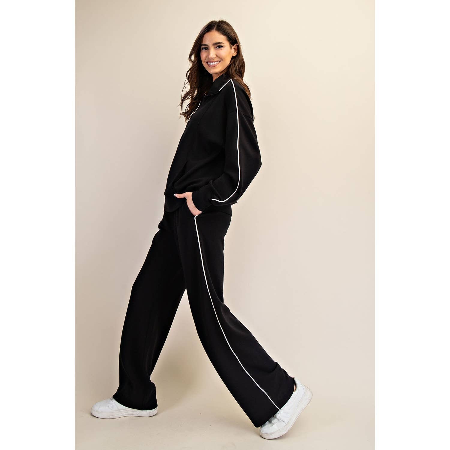 Scuba Piping Straight Pants