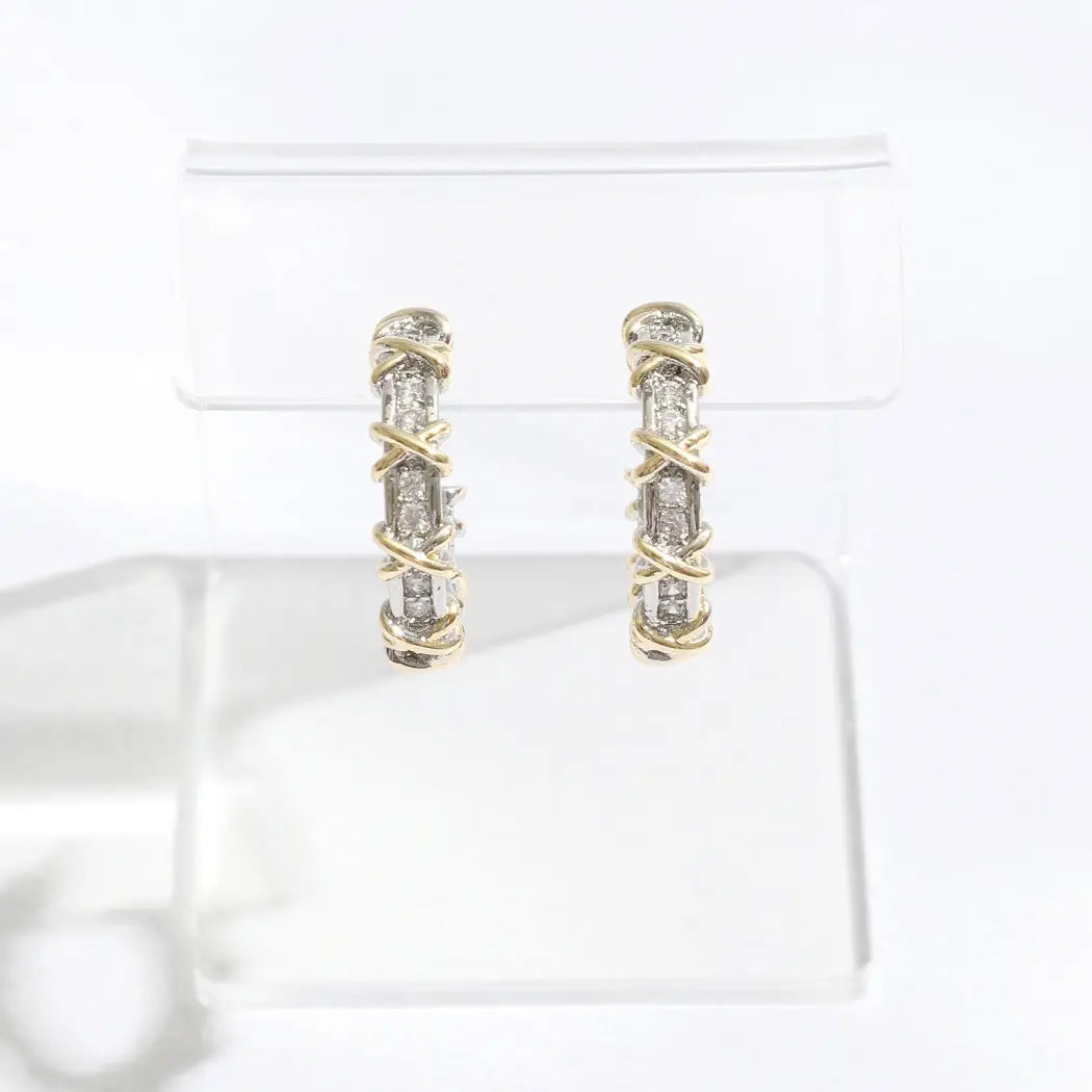 Golden Twist Hoops