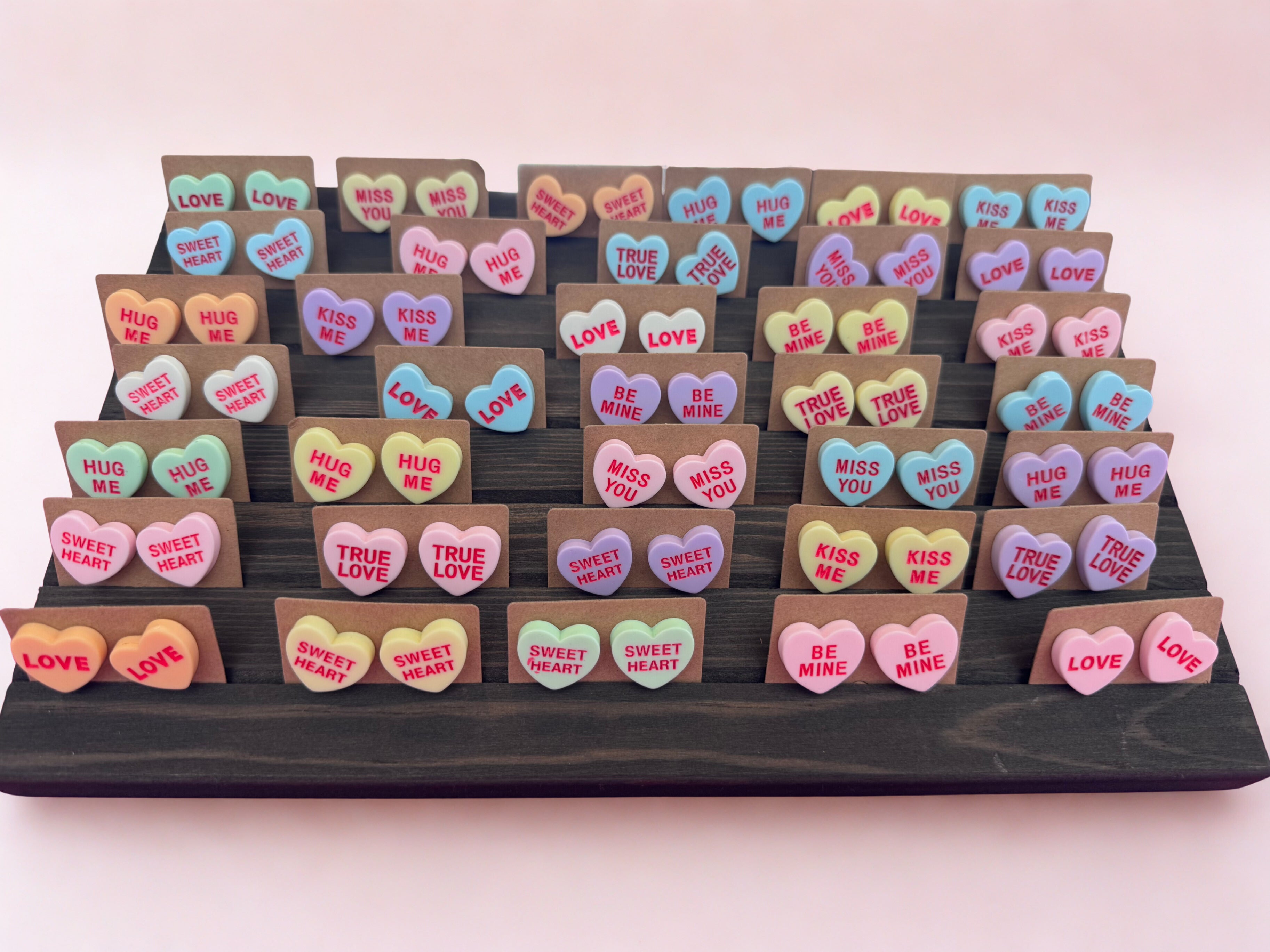Candy Heart Stud Earrings