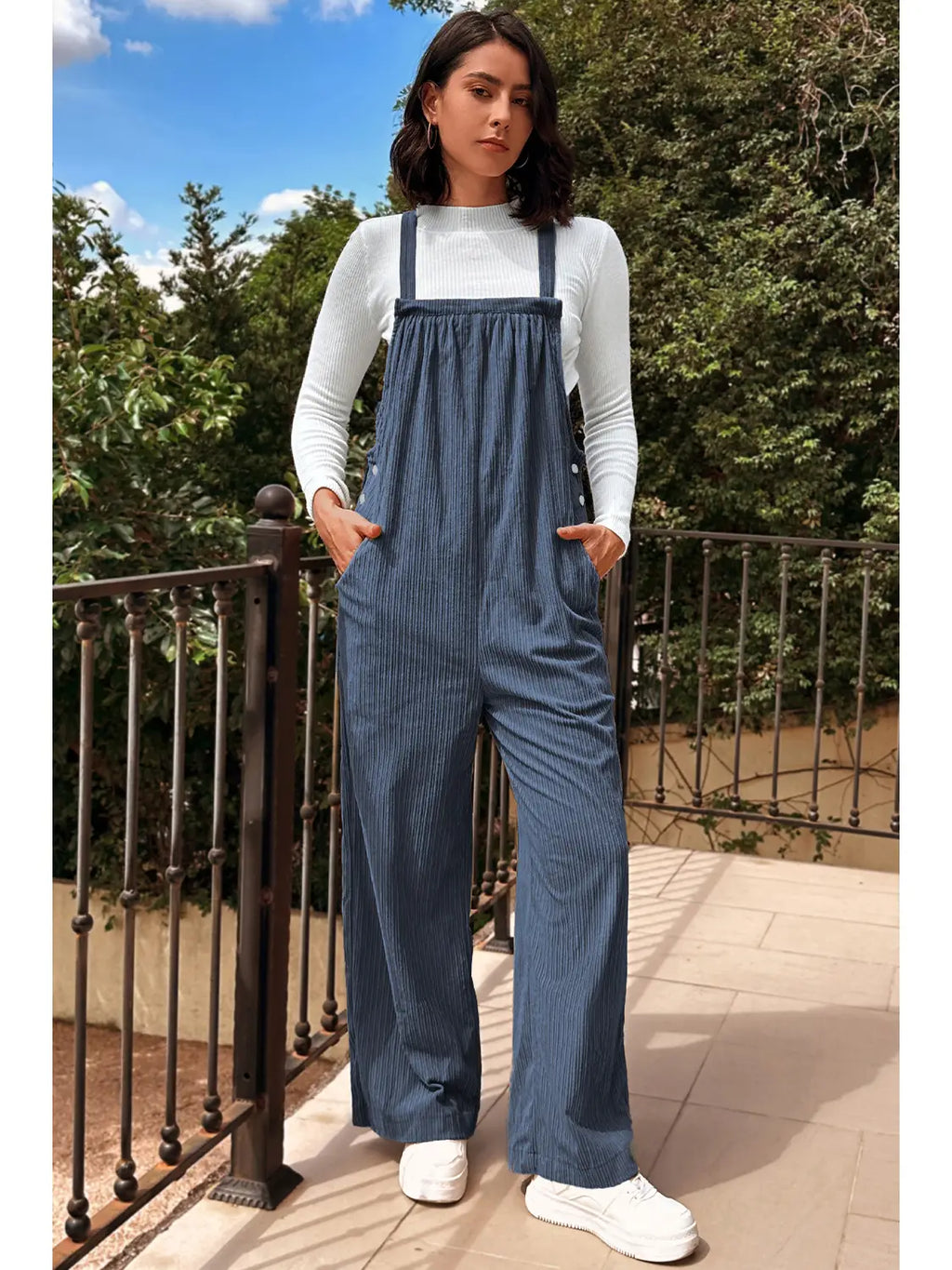 Corduroy Overall- loose fit