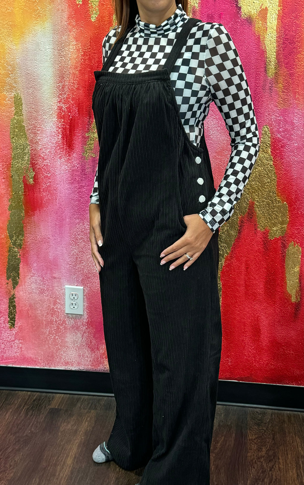 Corduroy Overall- loose fit