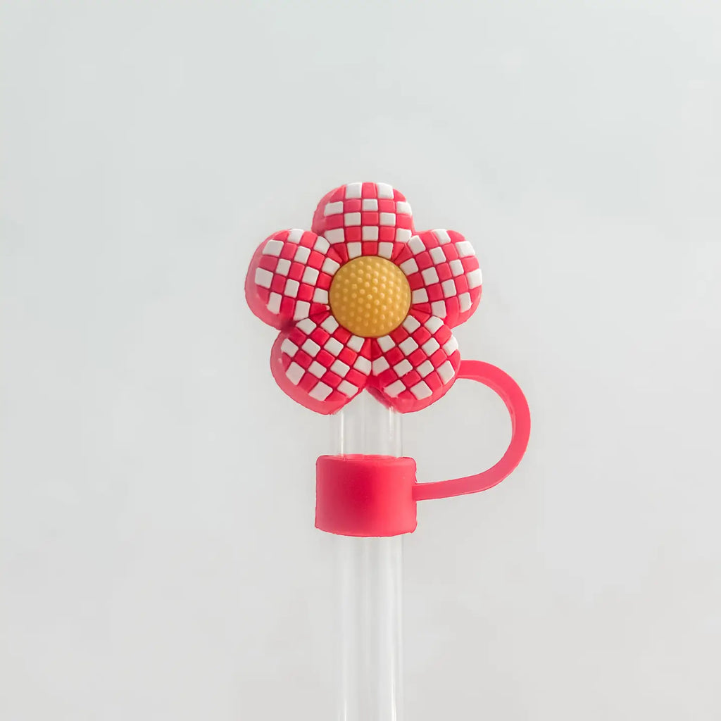 Flowers/cacti straw toppers