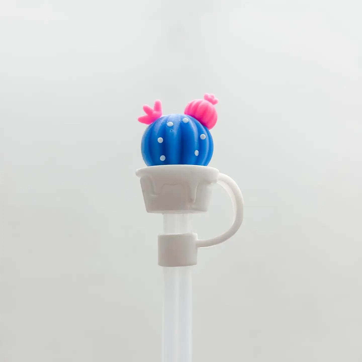 Flowers/cacti straw toppers