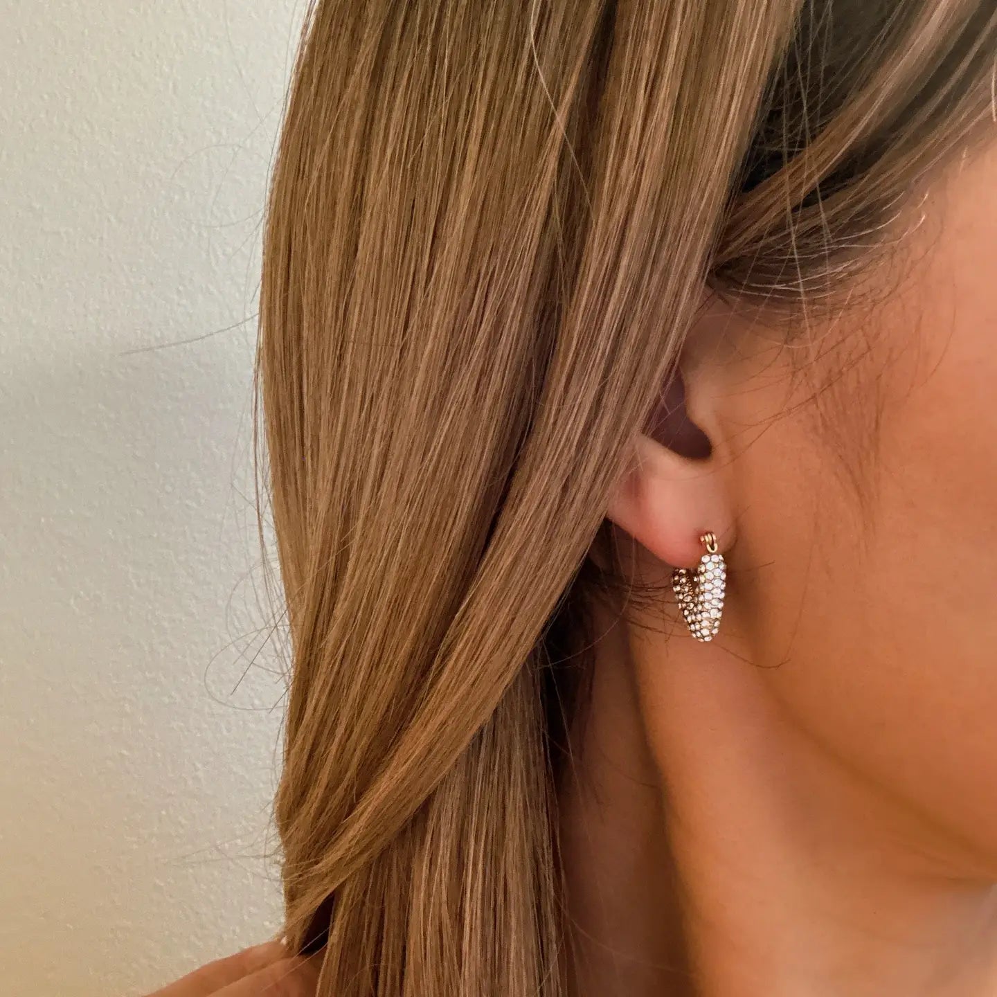 V Shape Classy Hoop Earrings