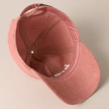 Bruh Embroidered Corduroy Cap
