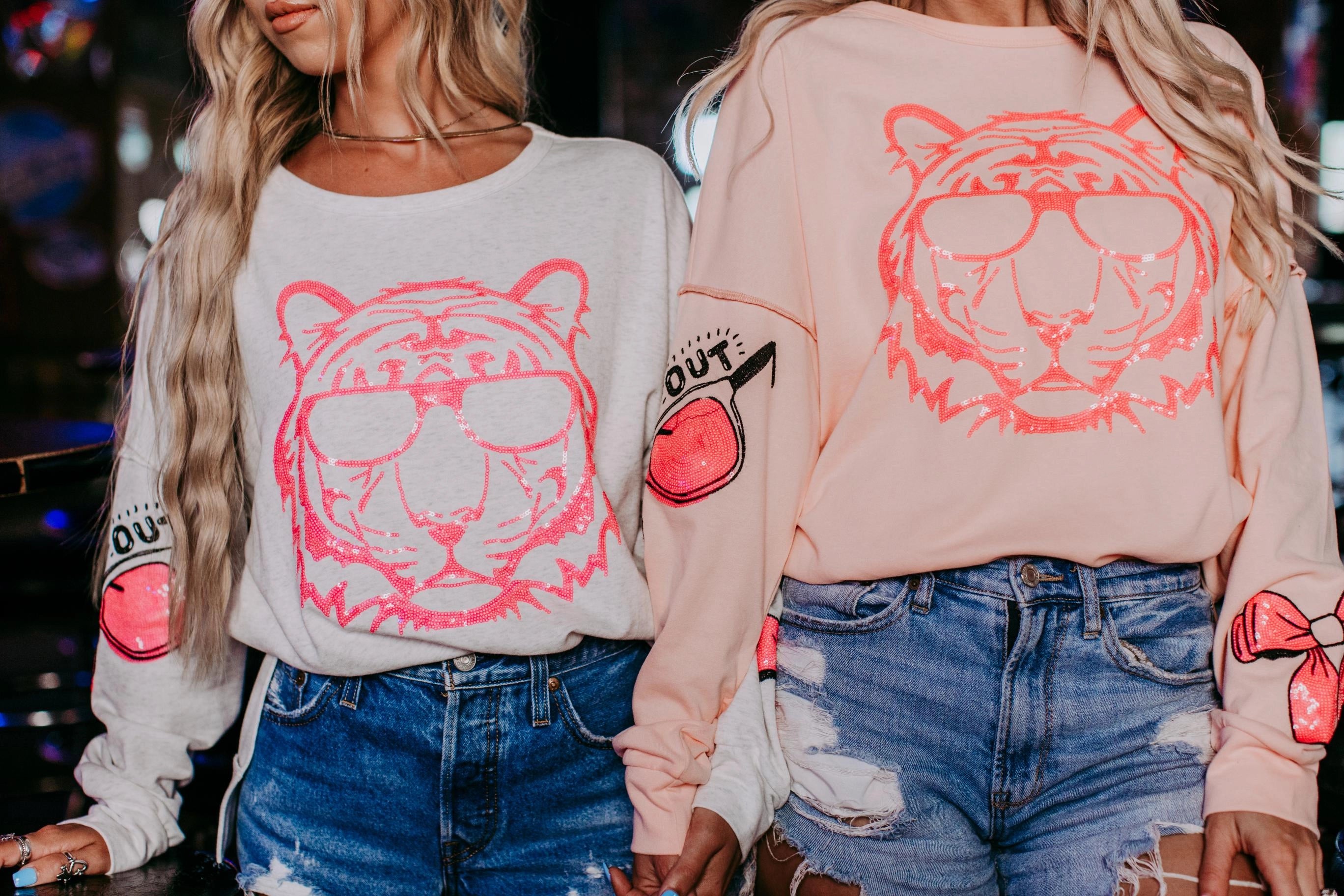 Chill Out Sequins Tiger Sweatshirt