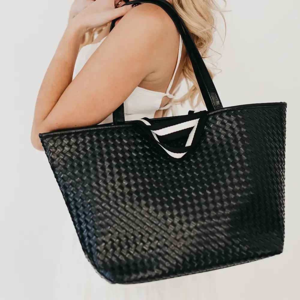 Woven Tiffany Tote Bag