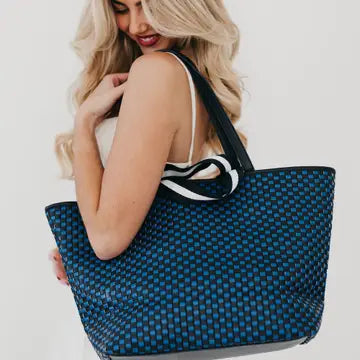 Woven Tiffany Tote Bag