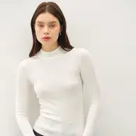 Corporate sweater knit top