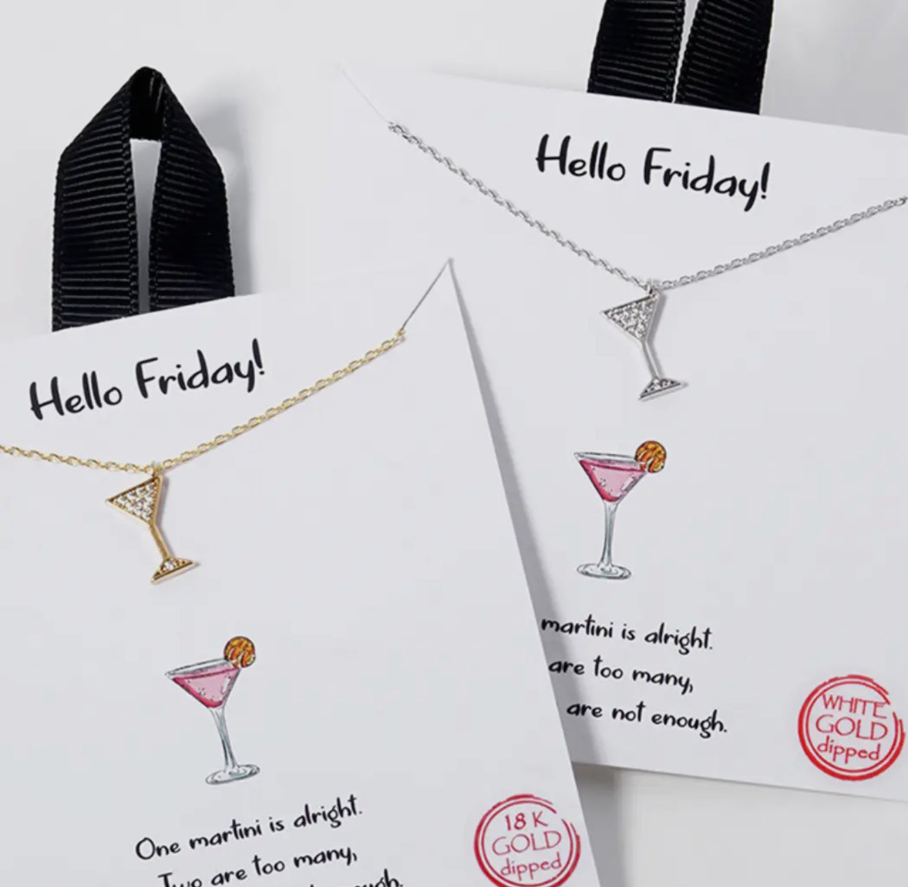 Martini pendent necklace