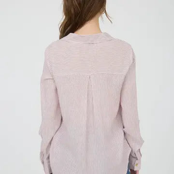 Burgundy Button Up