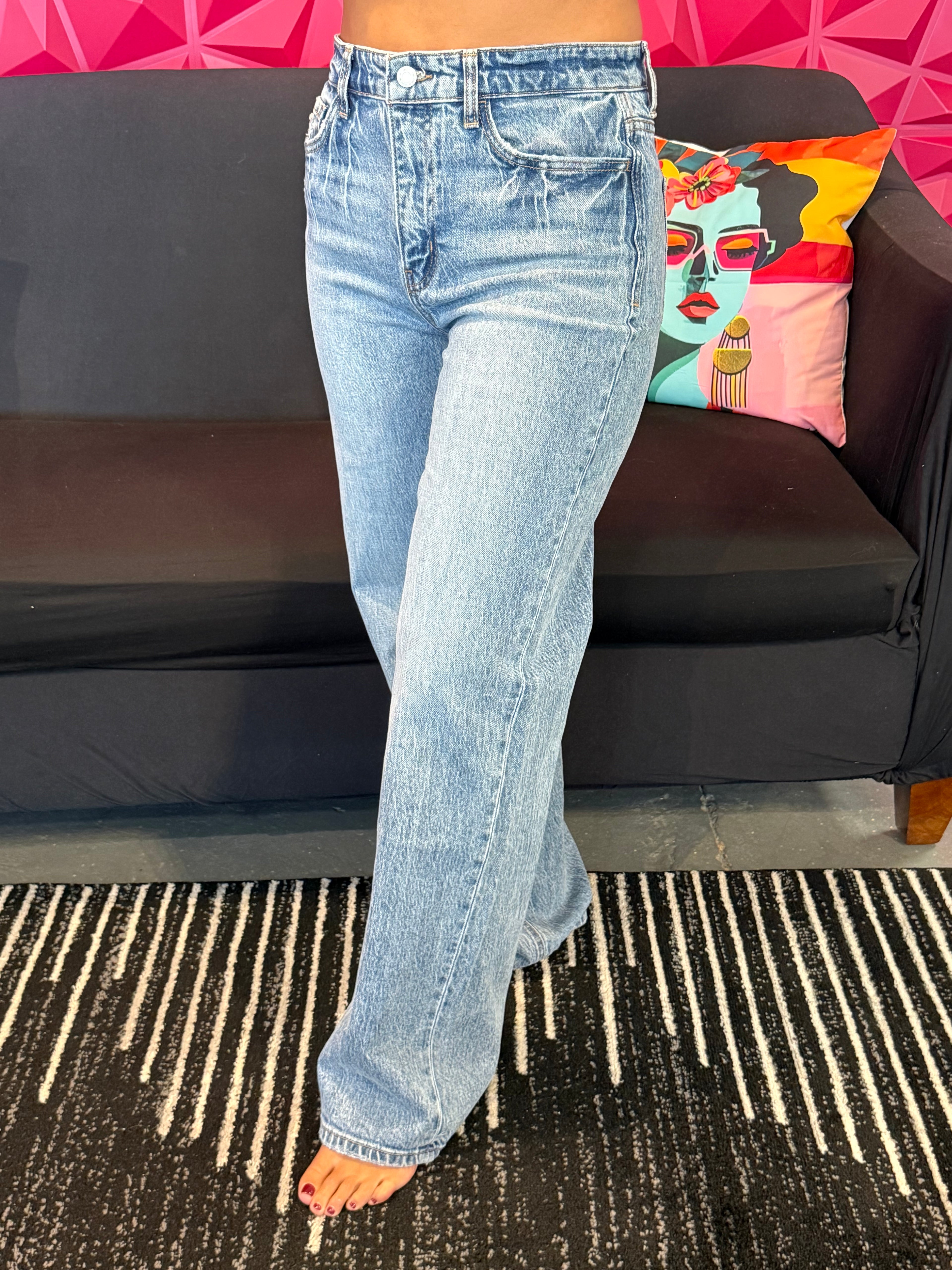 90's Super High Rise Wide Jeans