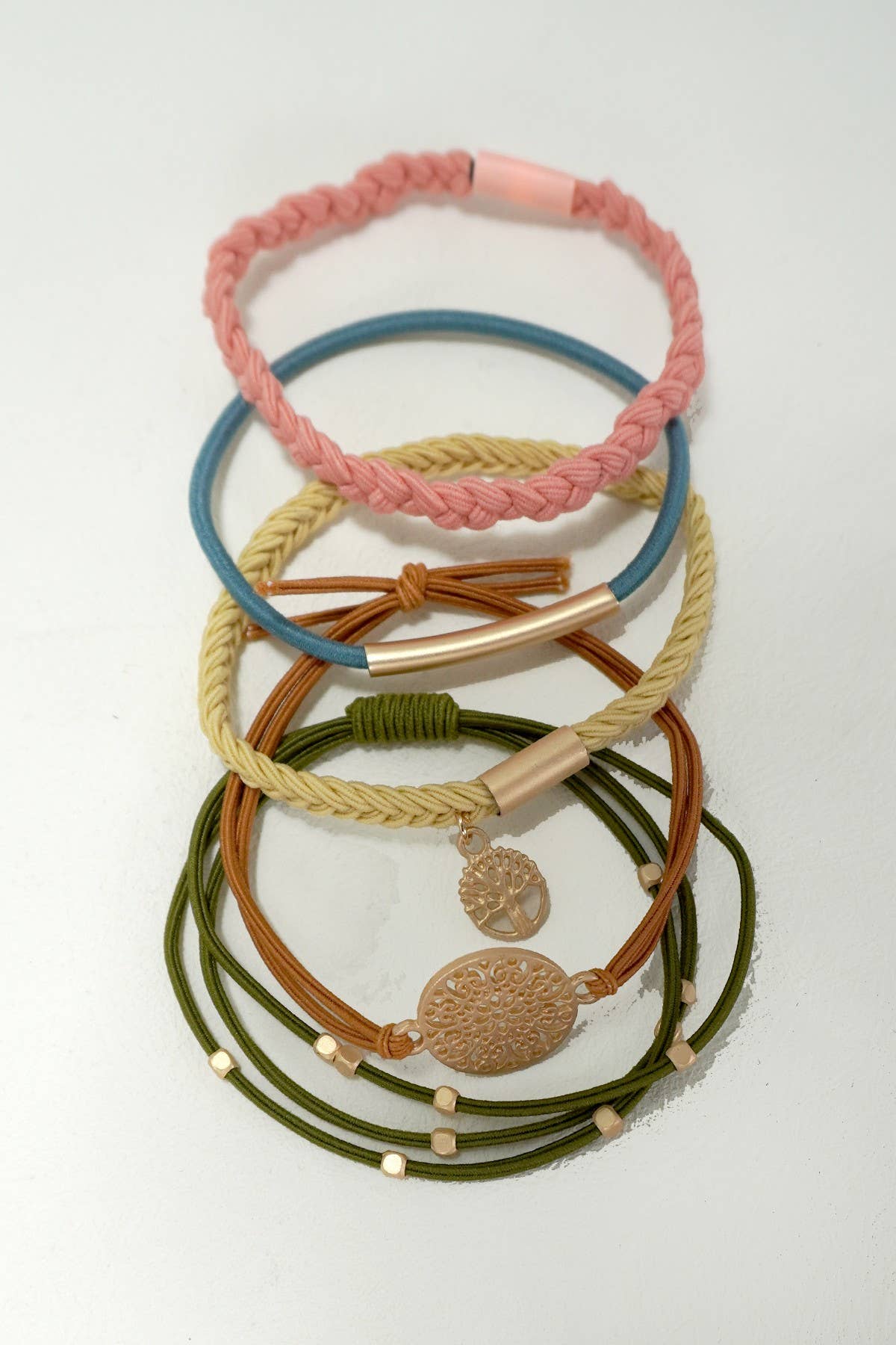 Boho bracelet hair ties