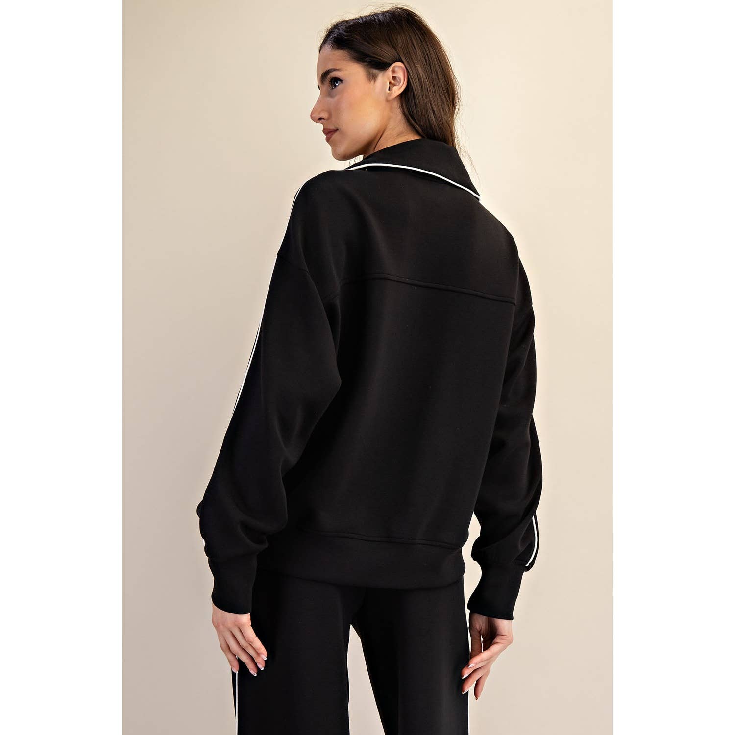 Scuba Piping Quarter Zip Pullover