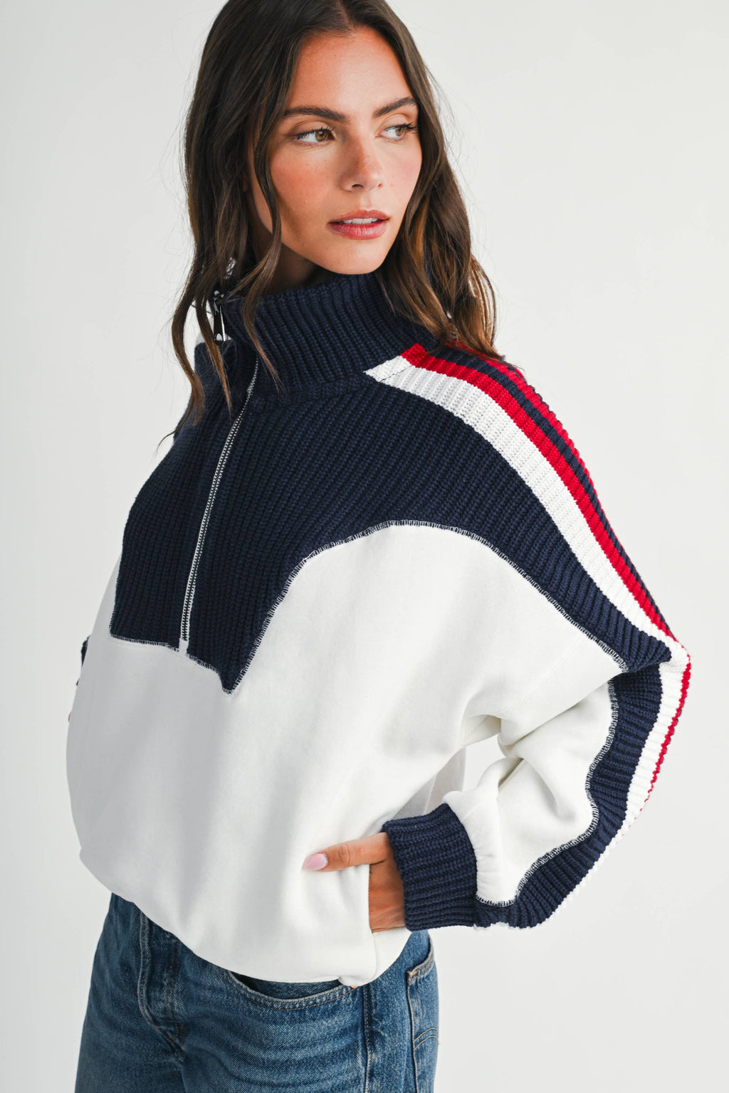Varsity Pullover Sweater