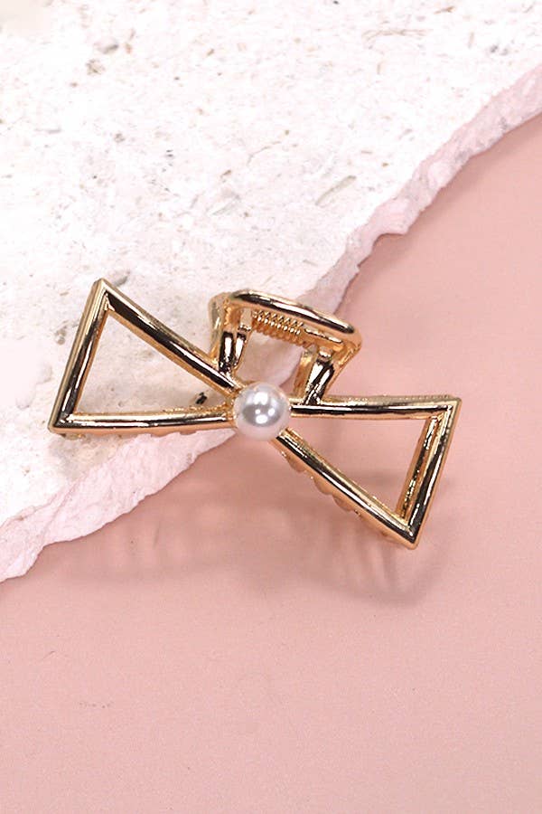 Mini gold hair claw clips