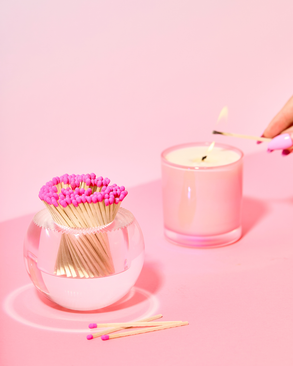 Round Match Striker - Hot Pink Matches