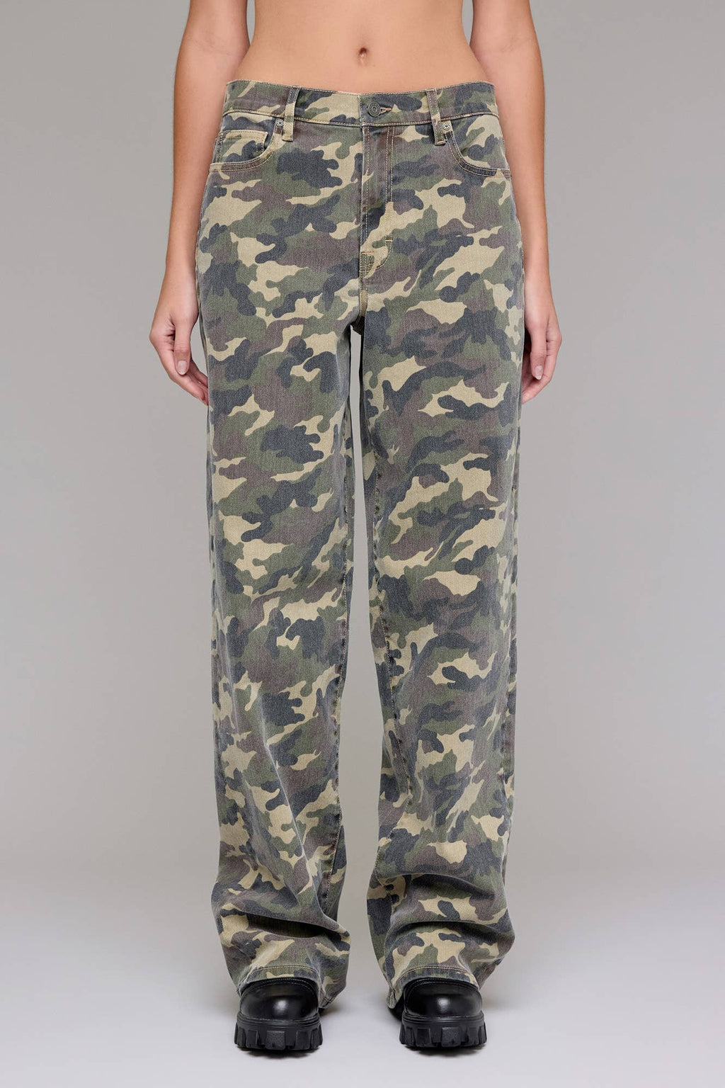Camo 33" Inseam Low Slung Baggy Jean