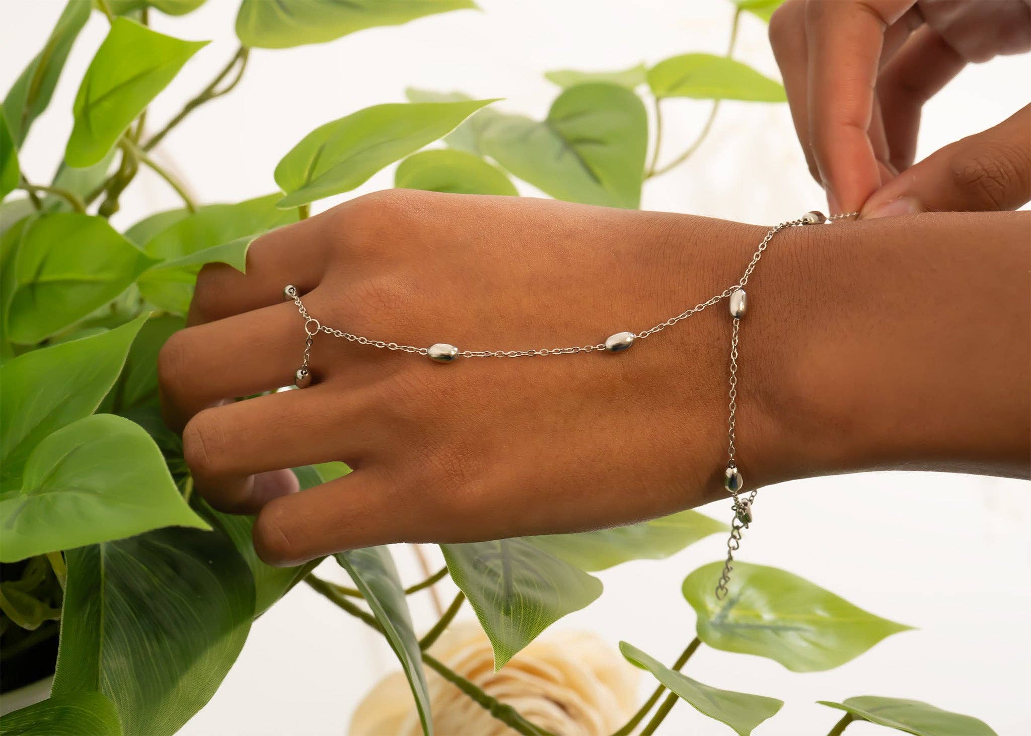 The Ella Bead Hand Chain