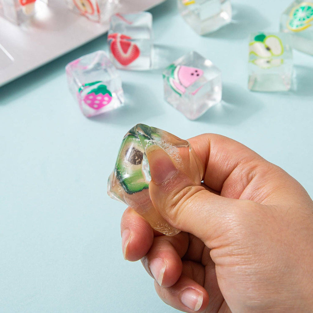 Fruit ice cube Squishy Toy