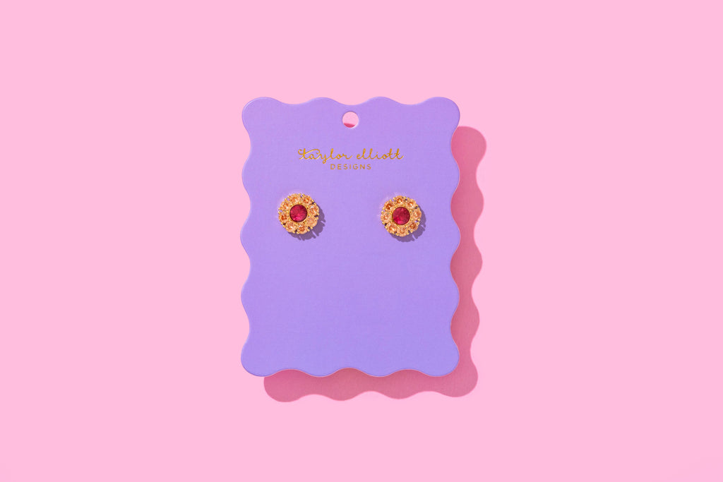 Flowers w/ Pink Gems