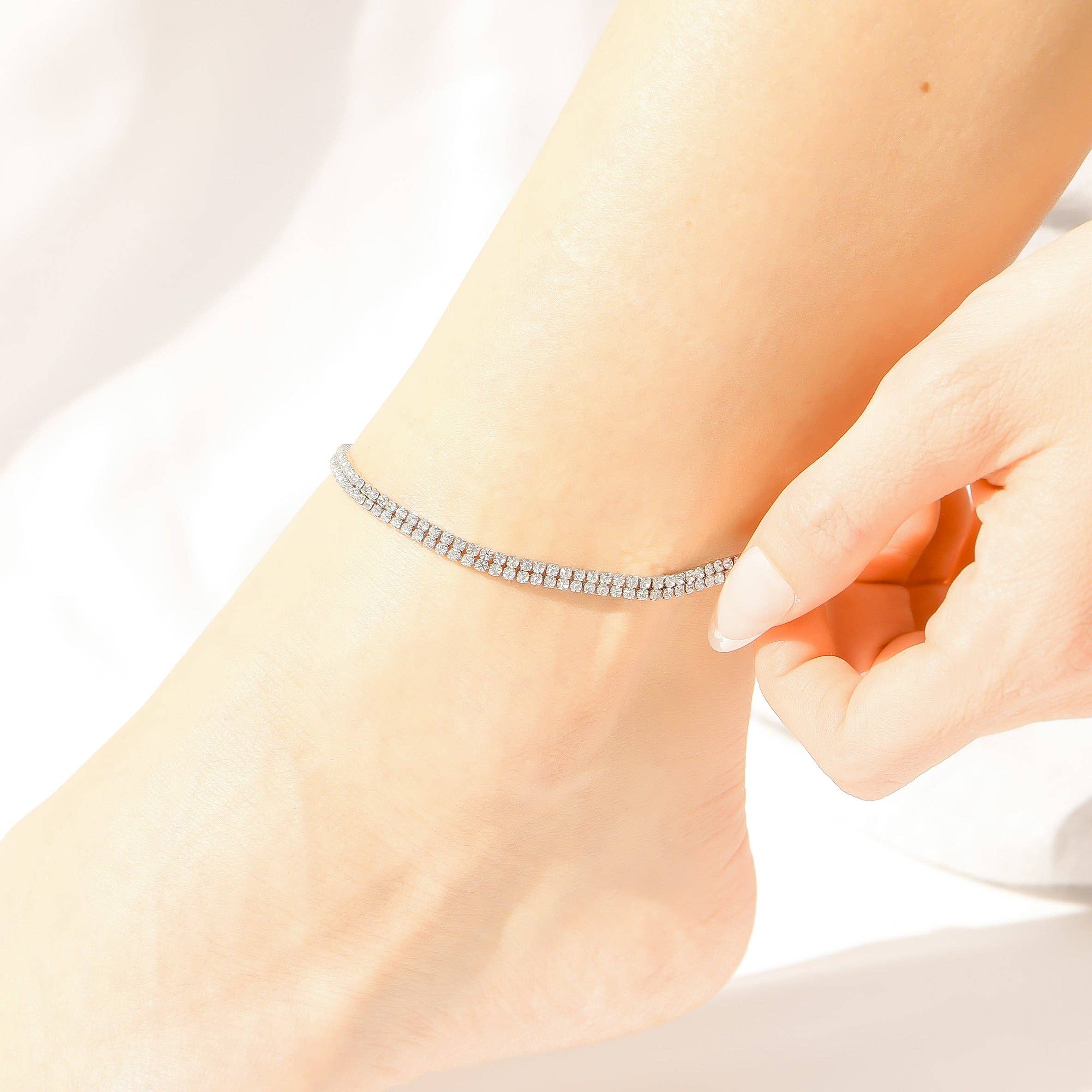 Izzy Rhinestone Anklet