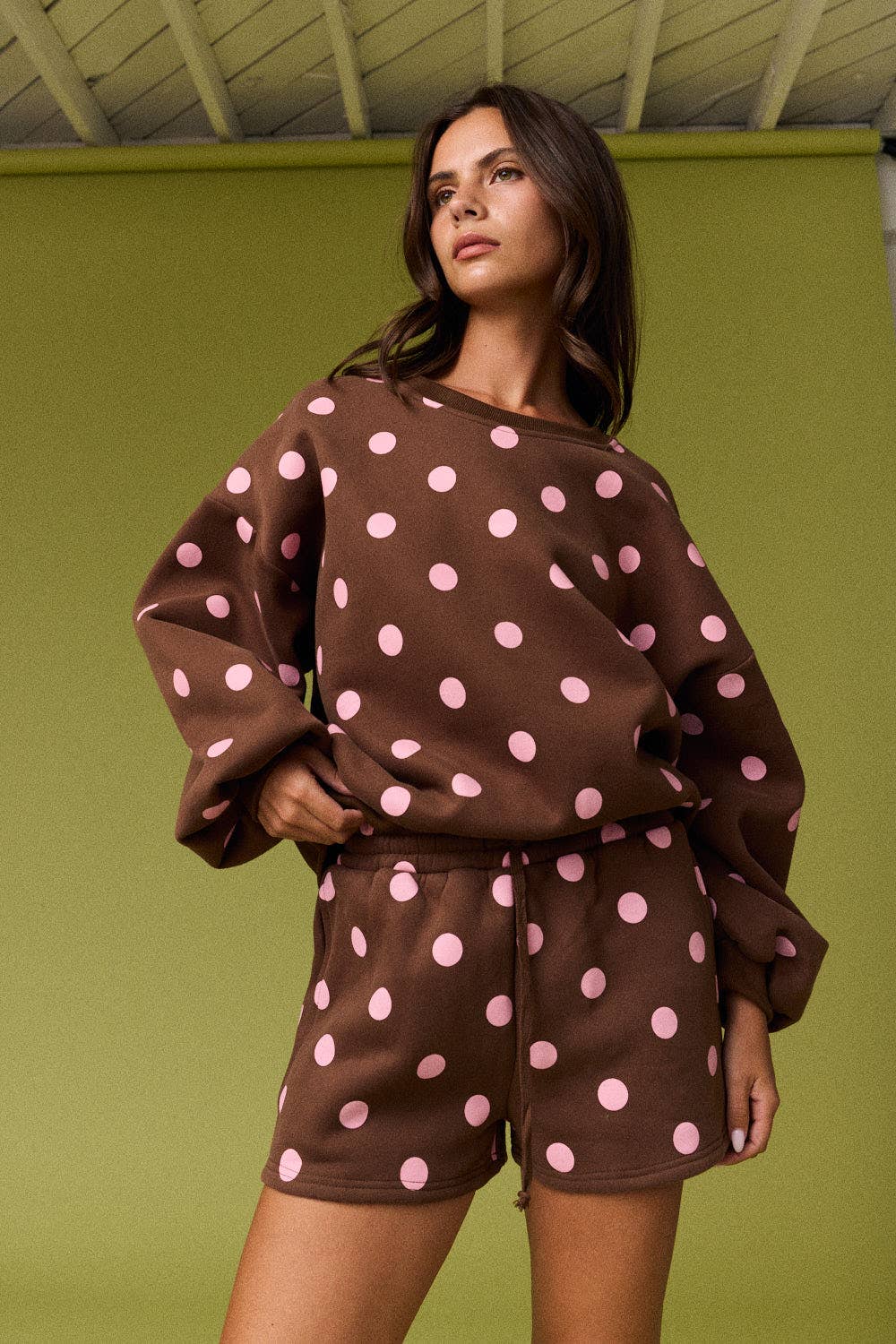 Pretty in Polka Crewneck