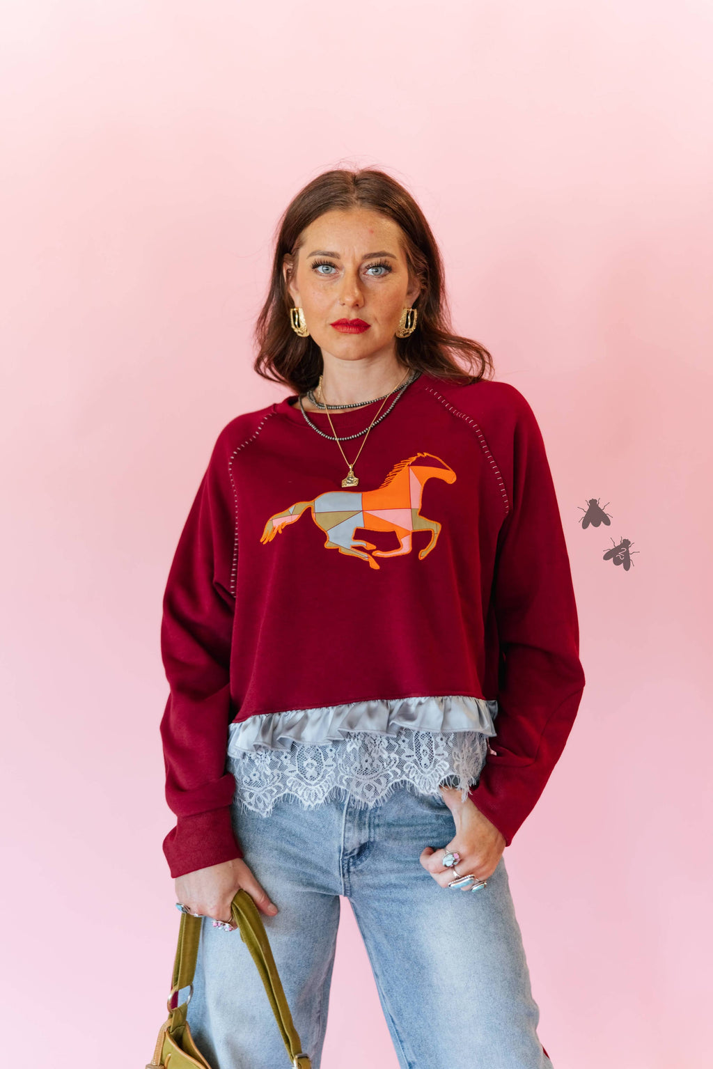 Quilted Gallop Pollover