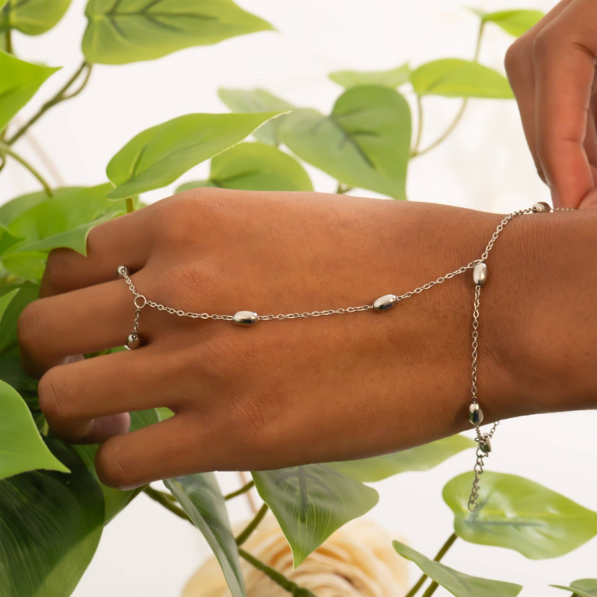 The Ella Bead Hand Chain