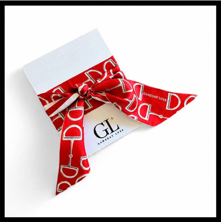 The Gameday Signature Scarf- Red And White