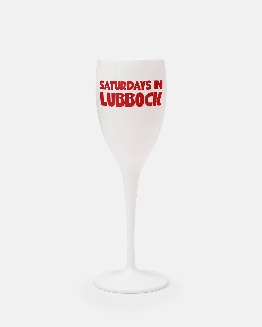 Saturdays In Lubbock Champagne Flute