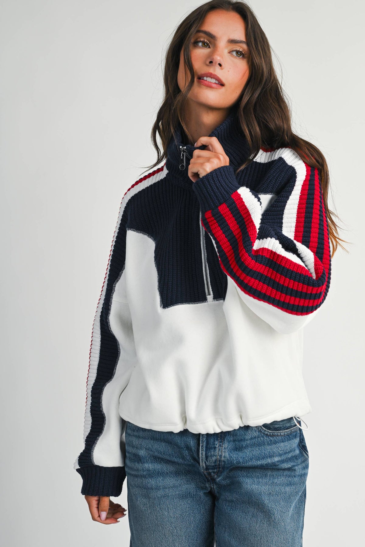 Varsity Pullover Sweater