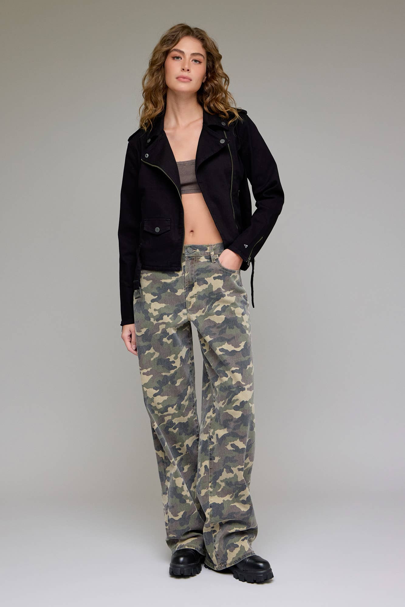 Camo 33" Inseam Low Slung Baggy Jean