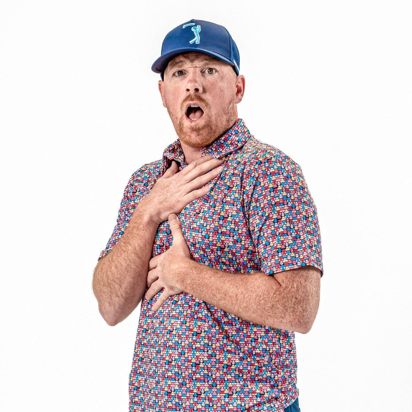 Eyes Up Here - Shagadelic - Bogey Bros Polo