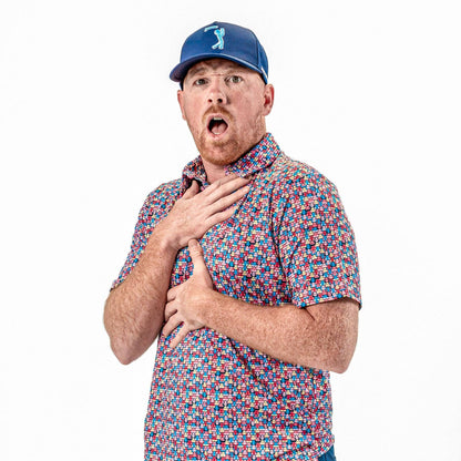 Eyes Up Here - Shagadelic - Bogey Bros Polo
