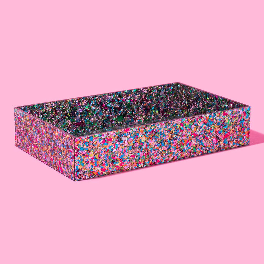 Colorful Confetti Tray
