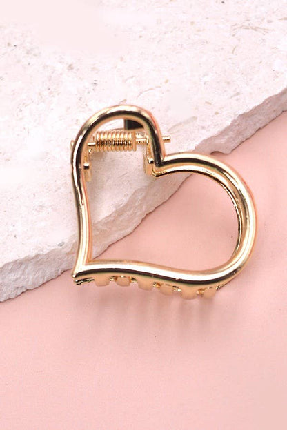 Mini gold hair claw clips